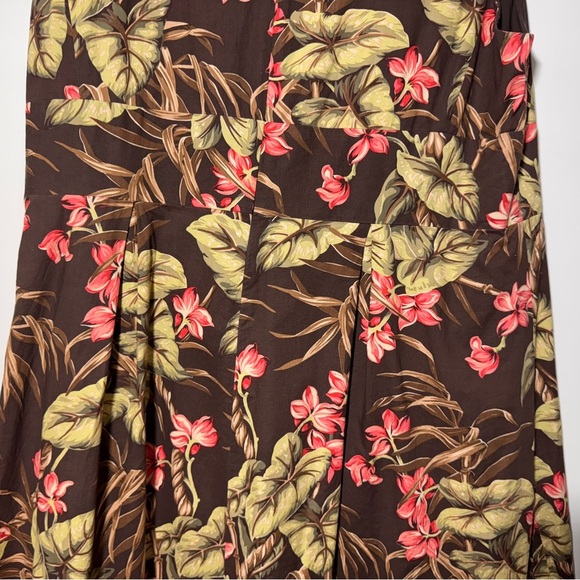 Jones New York Vneck Tropical Floral Print Midi Dress Size 20 - Picture 6 of 9